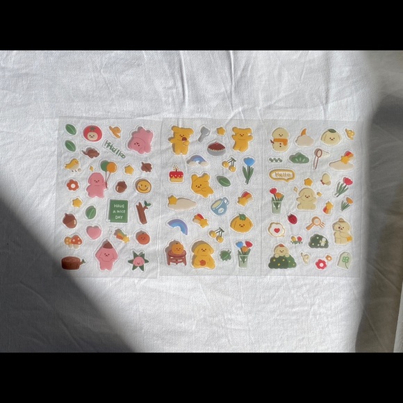 Forest Trip cute bear and bunny stickers - Picture 2 of 4